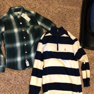 Bundle of two boys shirts.